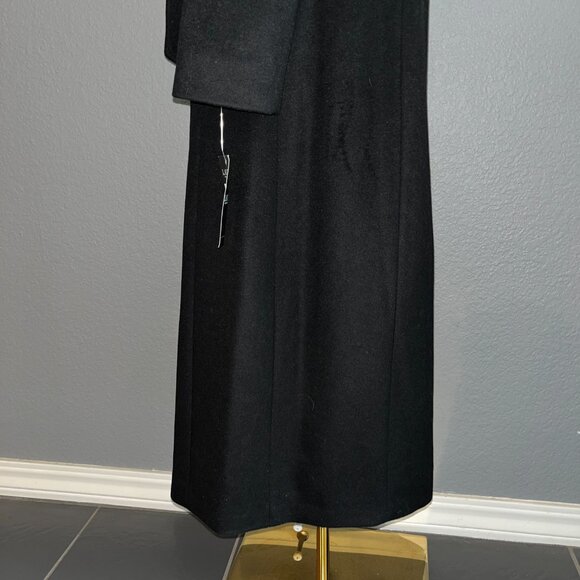 LAUREN RALPH LAUREN WOOL BLEND BELTED WRAP TRENCH COAT BLACK NEW WITH TAGS SZ 6 - Picture 6 of 16